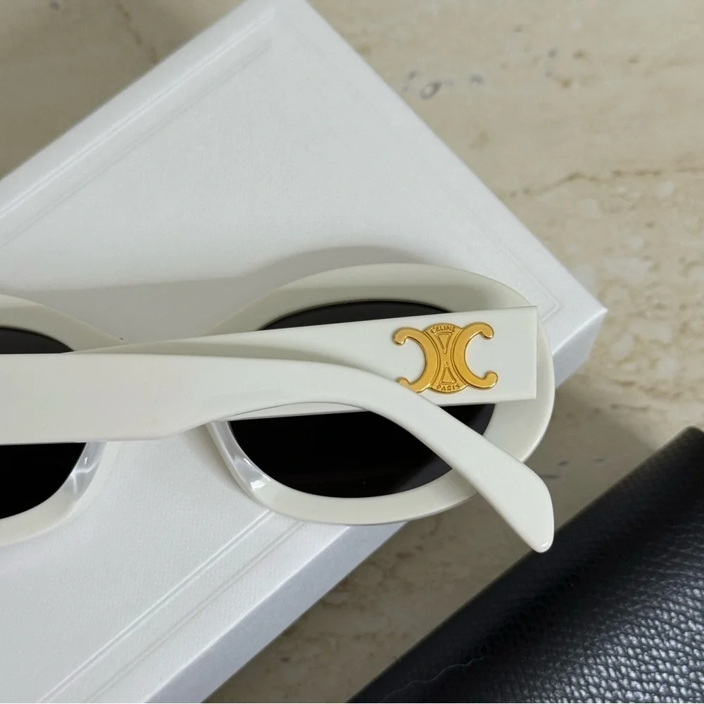 New! Celine Sunglasses, CL40194U 25A, oval, Triomphe, Authentic - Picture 5 of 13